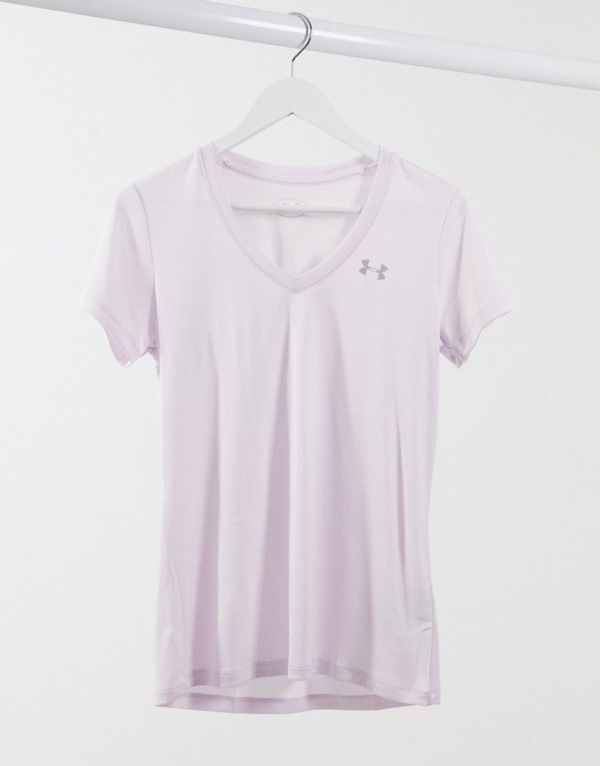 Under Armour v-neck t-shirt in purple