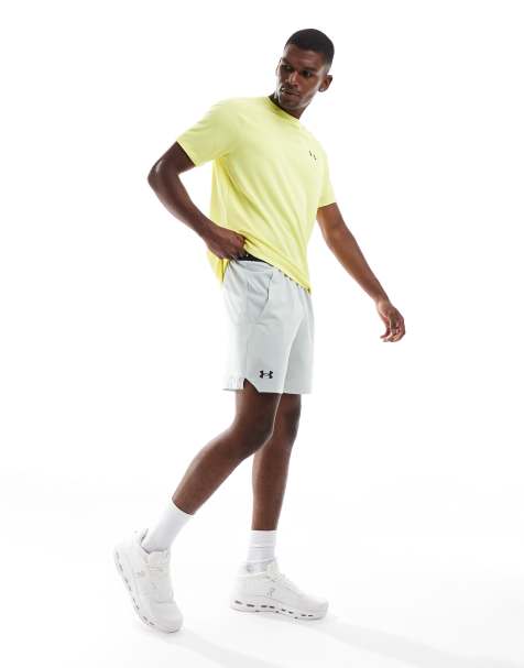 Under Armour – Vanish – Gröna, vävda shorts med tryck, 6 tum - view 1