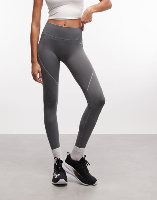 Under Armour - Vanish - Leggings senza cuciture verde argilla, 2 di 5