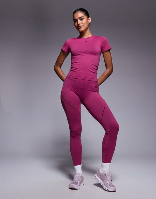 Under Armour - Vanish - Naadloos T-shirt in donker kastanje  , 2 van 4