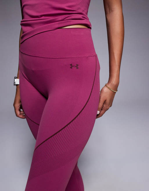 Under Armour – Vanish – Nahtlose Leggings in dunklem Kastanienbraun, 2 von 5
