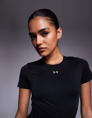 Under Armour - Vanish - Nahtloses T-Shirt in Schwarz und Stahlgrau