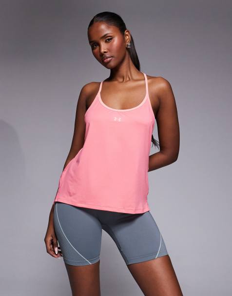 Under Armour Vanish racerback tank top in bittersweet pink - view 1