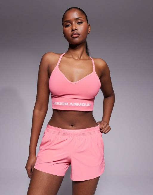 Under Armour – Vanish – Różowe szorty z tkaniny o długości 3 cali, 4 z 5