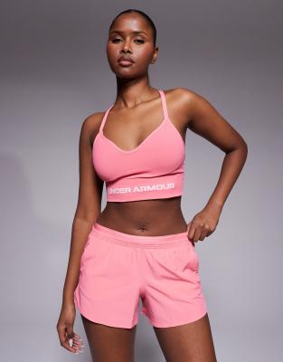 Under Armour Vanish seamless low support sports bra in bittersweet pink