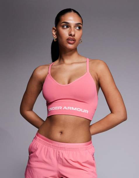 Under Armour Vanish seamless low support sports bra in bittersweet pink - view 1