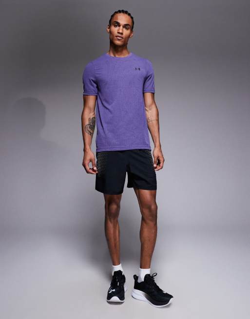 Under Armour Vanish Seamless Novelty short sleeve t-shirt in purple luxe, 2 of 5