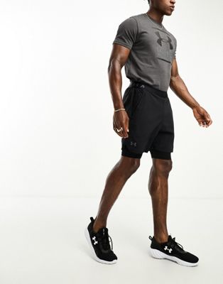 Under Armour Vanish woven 2in1 shorts in black - ASOS Price Checker