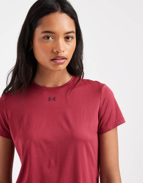Under Armour Vanish short sleeve t-shirt in burgundy - view 1