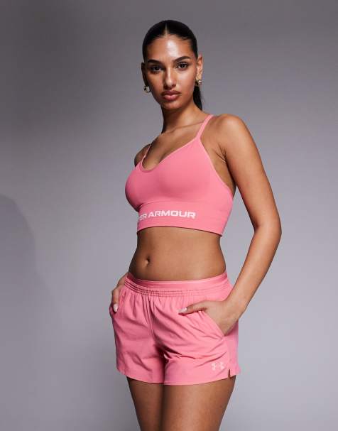 Under Armour Vanish woven 3-inch shorts in bittersweet pink