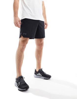 Under Armour Vanish woven 6 inch graphic shorts in black - ASOS Price Checker