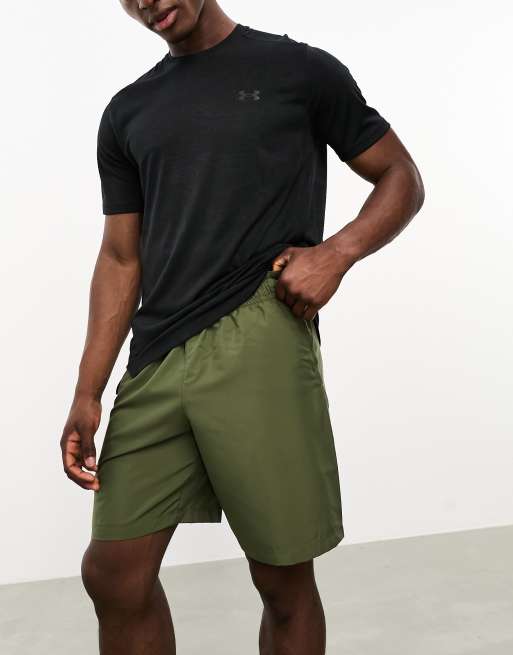 Olive green under armour on sale shorts