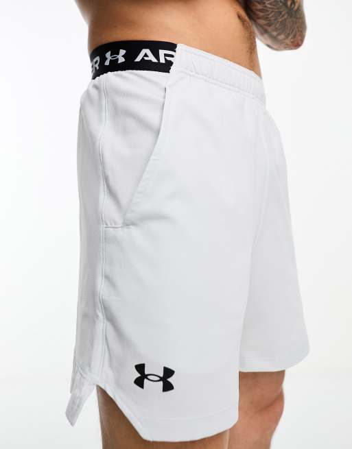 Under Armour Vanish woven 6 inch shorts in light grey