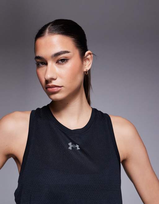 Under Armour – Velociti – Czarny top bez rękawów do biegania, 3 z 4