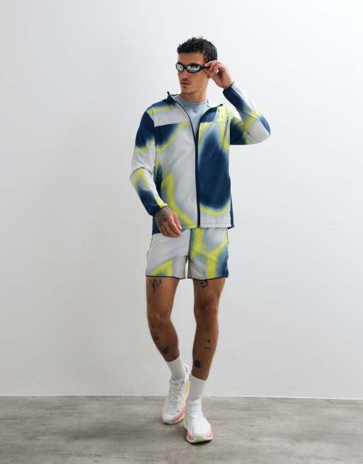 Under Armour Velociti løbe Storm-jakke med navy refleksprint, 4 af 5