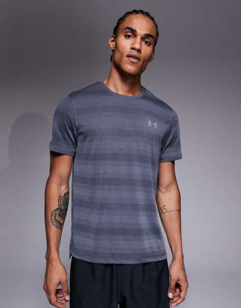 Under Armour - Velociti - Mørkegrå løbe-T-shirt med korte ærmer - view 1