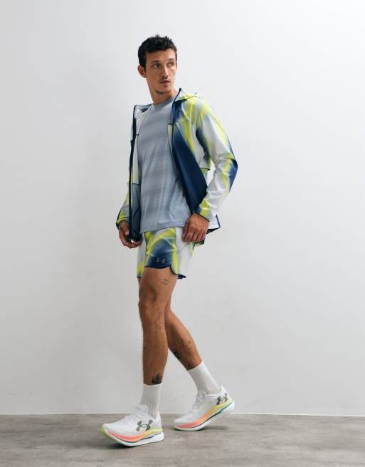 Under Armour Velociti pantaloncini da corsa Pro 5in con stampa riflettente navy, 2 di 5