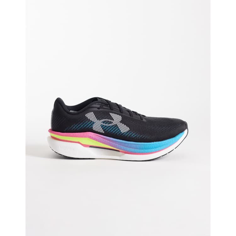 Under Armour Velociti Pro 2 running trainers in black and blue | ASOS