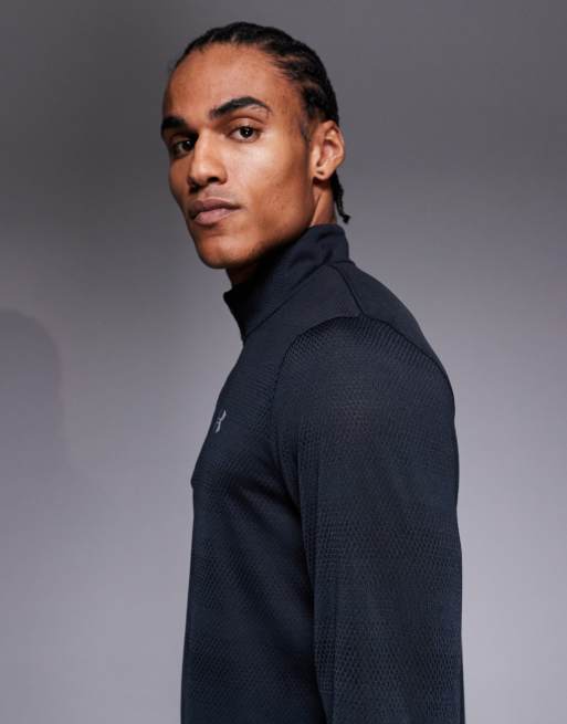 Under Armour Velociti quarter-zip running t-shirt in black, 5 of 5