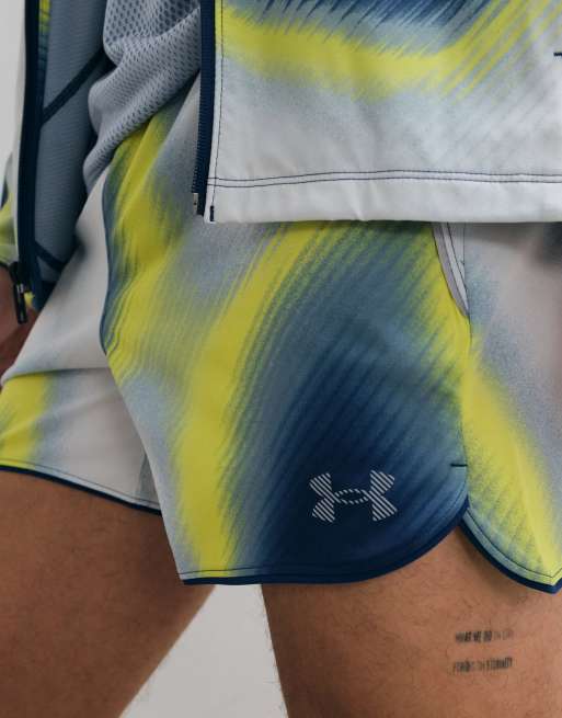 Under Armour Velociti running Pro 5in szorty w granatowym nadruku odblaskowym, 3 z 5