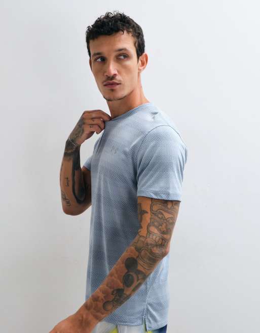 Under Armour Velociti running short sleeve t-shirt in light blue, 5 of 10