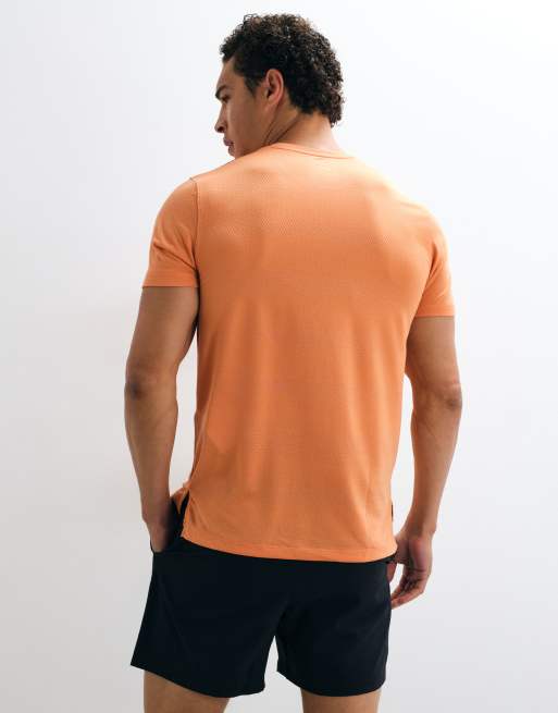 Under Armour Velociti running short sleeve t-shirt in orange, 4 of 5