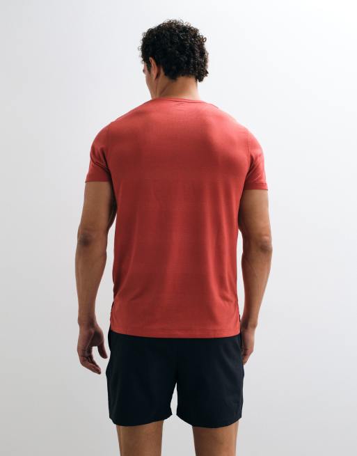 Under Armour Velociti running short sleeve t-shirt in red, 4 of 5