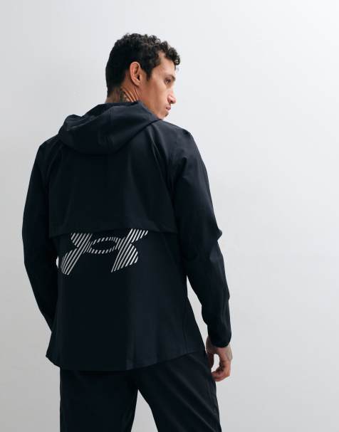 Under Armour Velociti running Storm jacket in Black Reflective - view 1