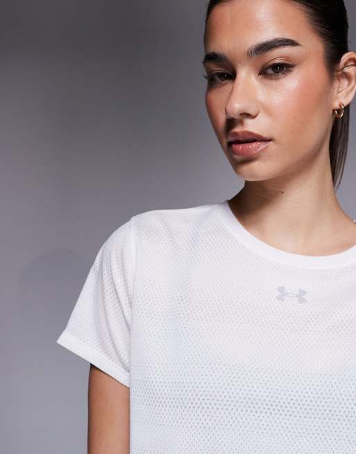 Under Armour – Velociti Running – Vit t-shirt med korta ärmar, 3 av 4