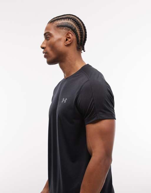Under Armour Velociti short sleeve running t-shirt in black, 4 of 5