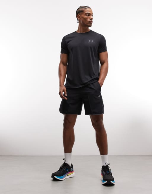 Under Armour Velociti short sleeve running t-shirt in black, 5 of 5