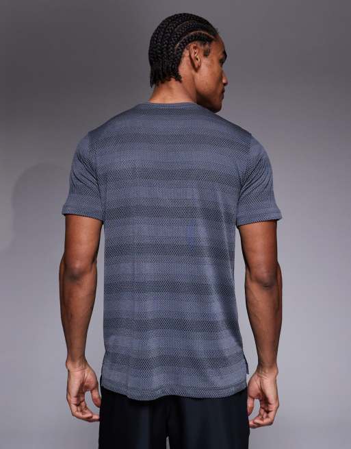 Under Armour Velociti short sleeve running t-shirt in castlerock grey, 3 of 5