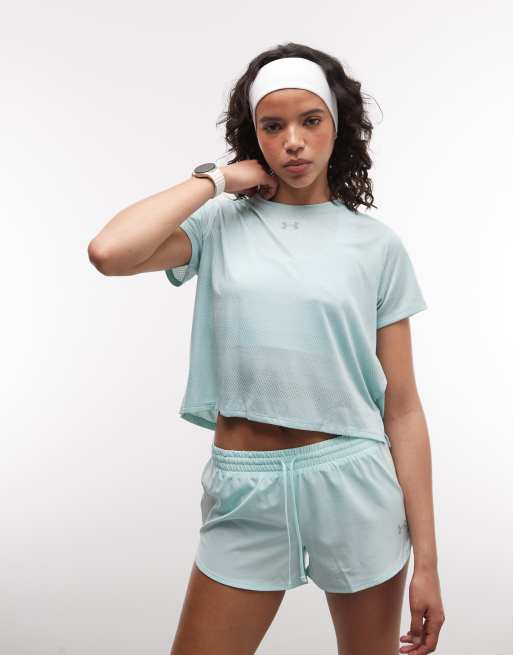 Under Armour Velociti short sleeve running t-shirt in refresh mint, 2 of 4