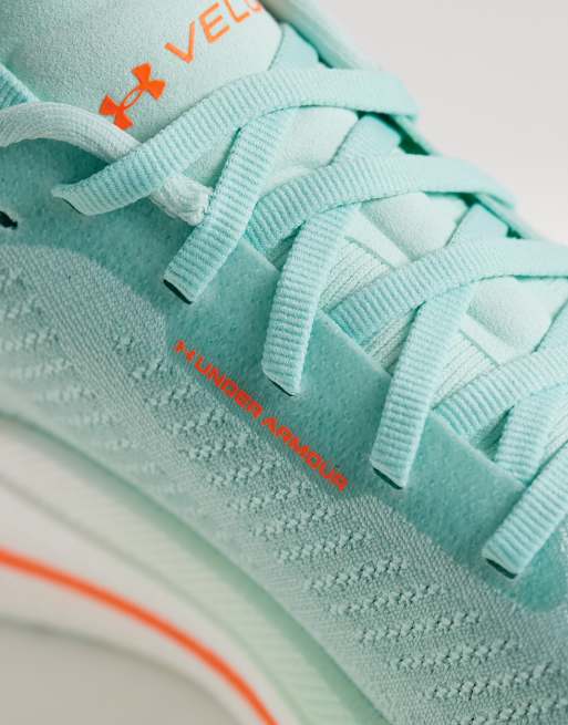 Under Armour - Velociti Speed - Hardloopschoenen in mintgroen en oranje, 2 van 5