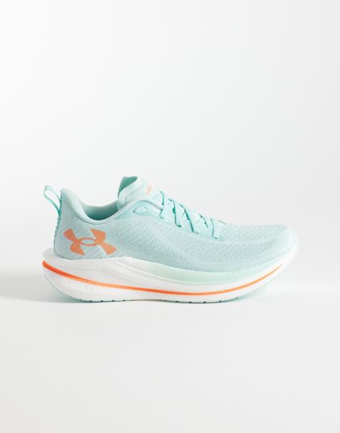 Under Armour – Velociti Speed – Mintgröna och orange löparskor - view 1