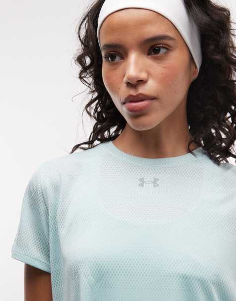 Under Armour - Velociti - T-shirt da corsa a maniche verde color menta rinfrescante - view 1