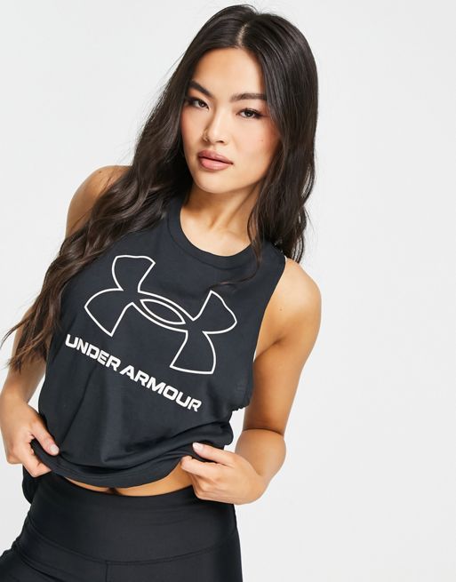 Under Armour vest with large logo in black | ASOS