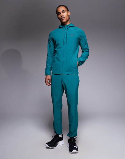 Under Armour Vibe woven trackies in rack green - view 1