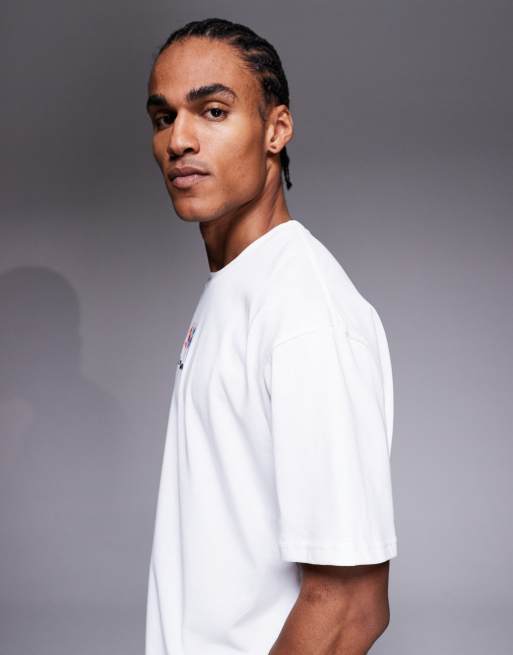 Under Armour – Vit t-shirt med fitness-tryck baktill, 4 av 5