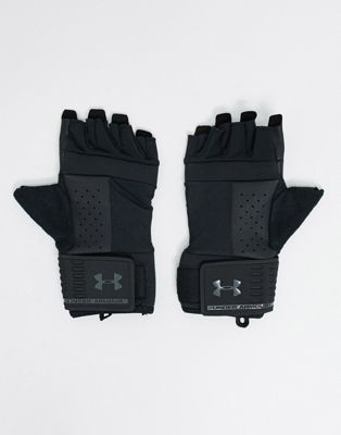 Under Armour Unisex Weightlifting Gloves Green Sports Gym Breathable 