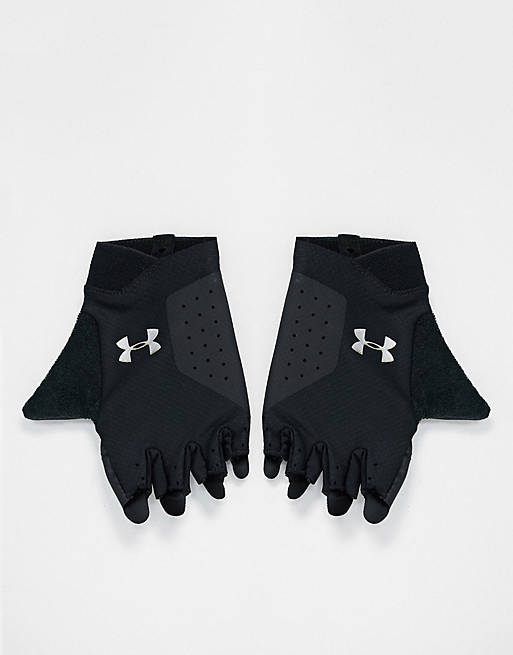 Under Armour women's training gloves in black