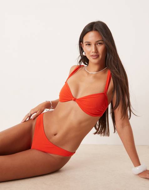 UNDERSTATEMENT Balconette Bikini Top in Papaya - view 1