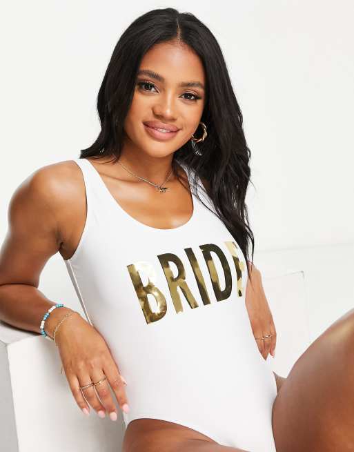 Bride store sequin swimsuit