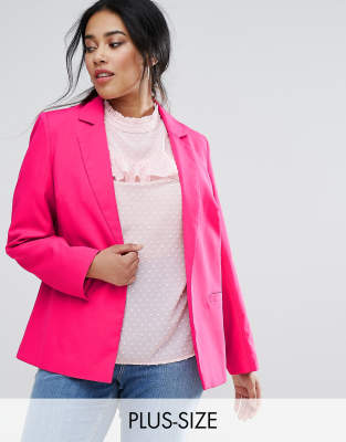 plus size pink blazer jacket