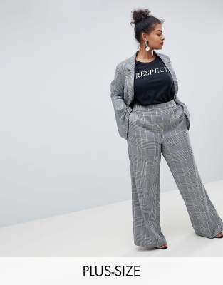 plus size high waisted trousers