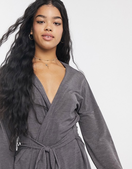 Unique 21 Loungewear Jersey Cropped Robe