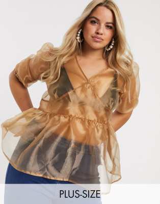 organza peplum