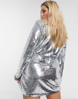 asos sequin blazer dress