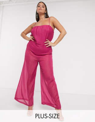 pink shimmer jumpsuit