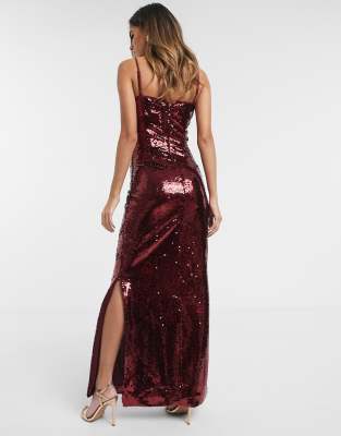 square neck glitter dress